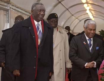 Kufuor back home from G-20 Meeting in Seoul