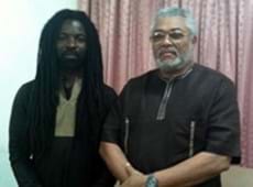 Rocky Dawuni Meets Rawlings And Other Ghanaian Leaders
