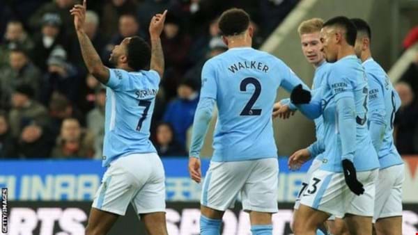 Man City go 15 points clear with win at Newcastle