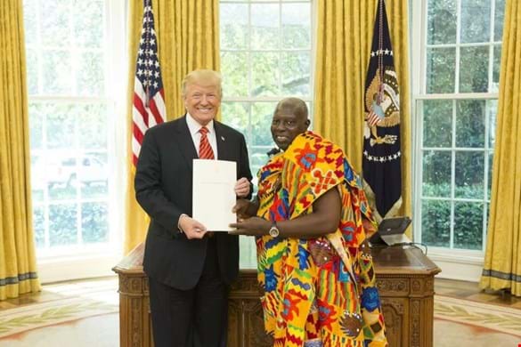Ambassador to US Dr Adjei-Bawuah meets Trump